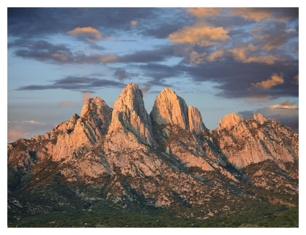 Organ Mountains near Las Cruces, New Mexico-Paper Art-42"x32"