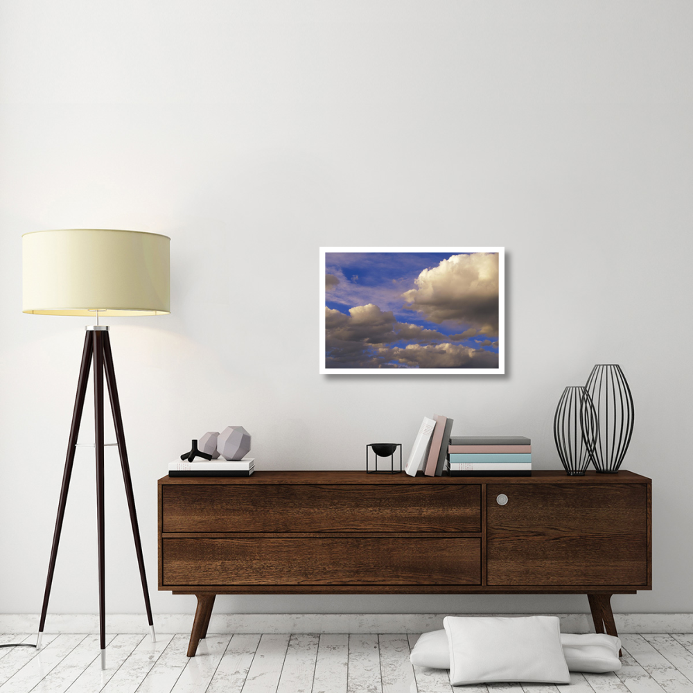 Colorful clouds against blue sky, New Mexico-Paper Art-32&quotx22"
