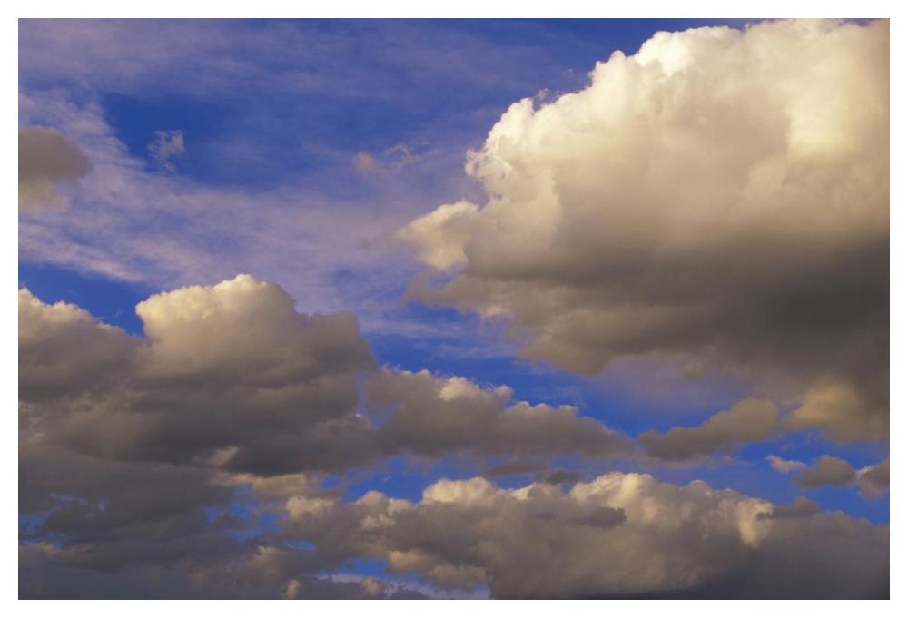 Colorful clouds against blue sky, New Mexico-Paper Art-50"x34"