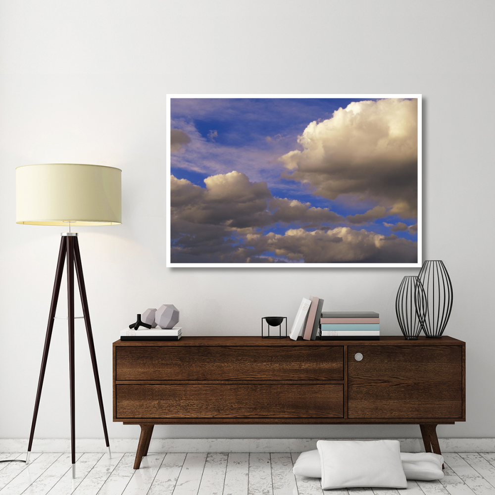Colorful clouds against blue sky, New Mexico-Paper Art-62&quotx42"