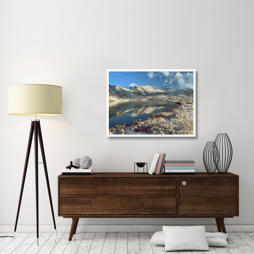 Geissler Mountain and Linkins Lake, Colorado-Paper Art-42&quotx32"