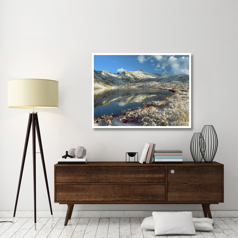 Geissler Mountain and Linkins Lake, Colorado-Paper Art-50&quotx38"