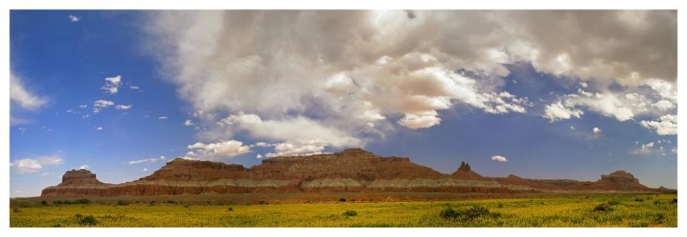 Big Wild Horse Mesa near Goblin Valley, Utah-Paper Art-74"x26"