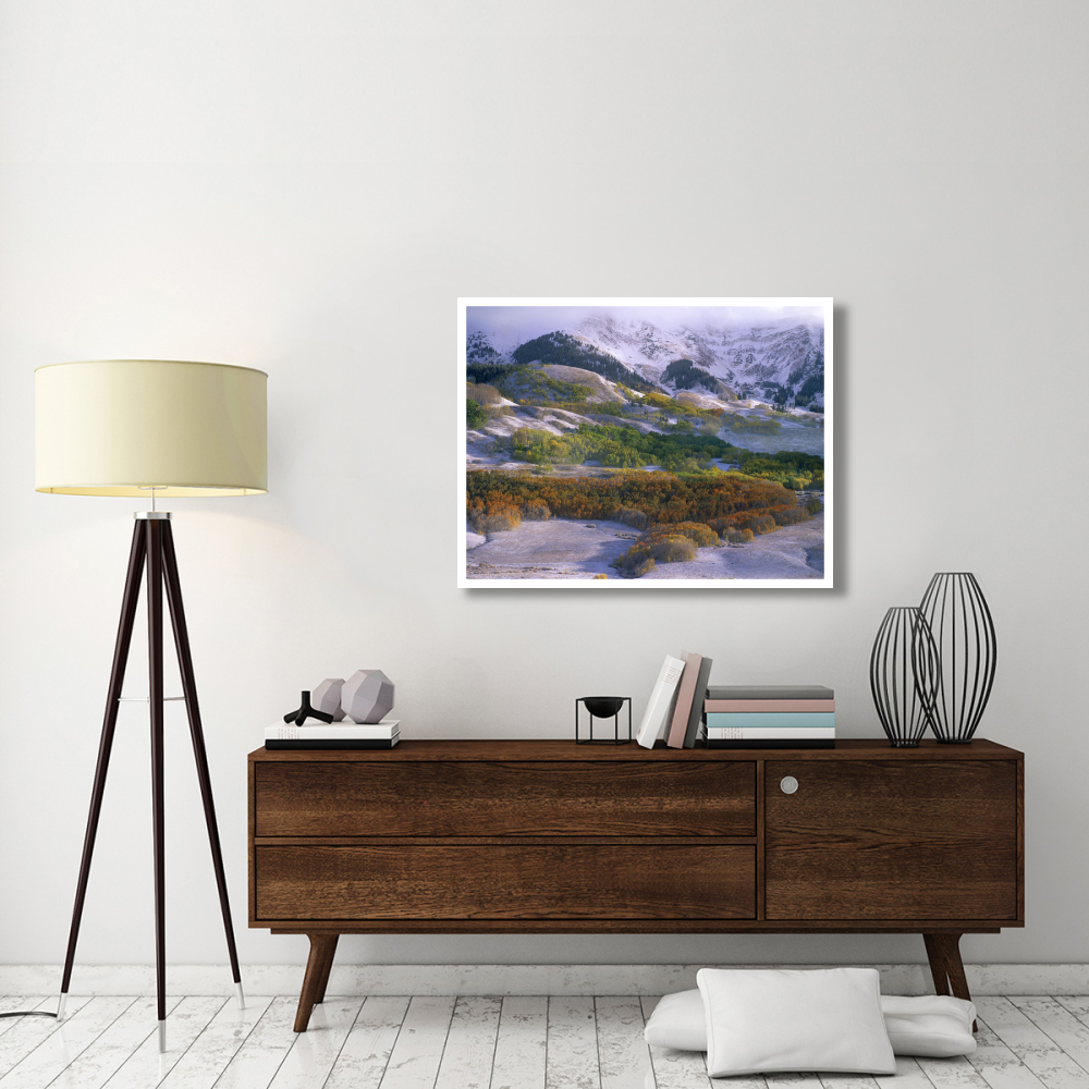 Elk Mountains with dusting of snow, Colorado-Paper Art-42&quotx32"