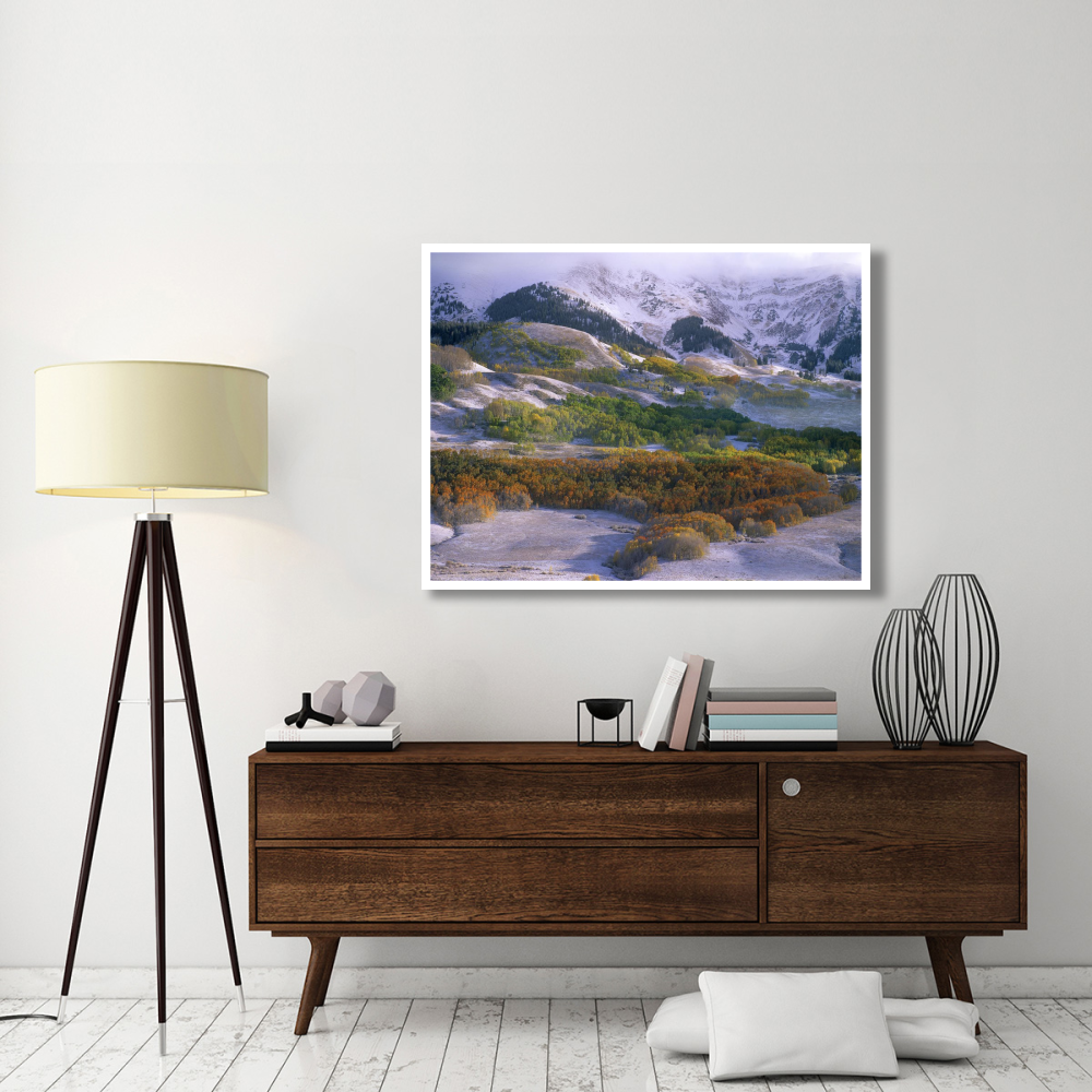 Elk Mountains with dusting of snow, Colorado-Paper Art-50&quotx38"