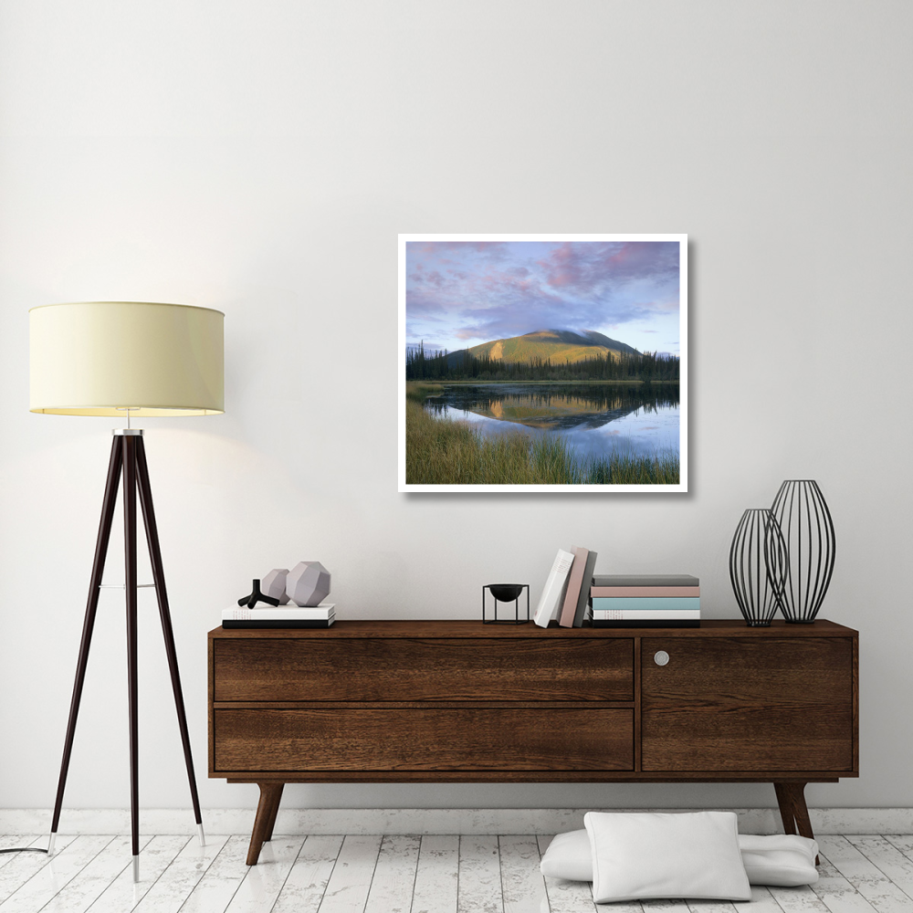 Pond reflecting Nisling Range, Yukon, Canada-Paper Art-38&quotx34.04"