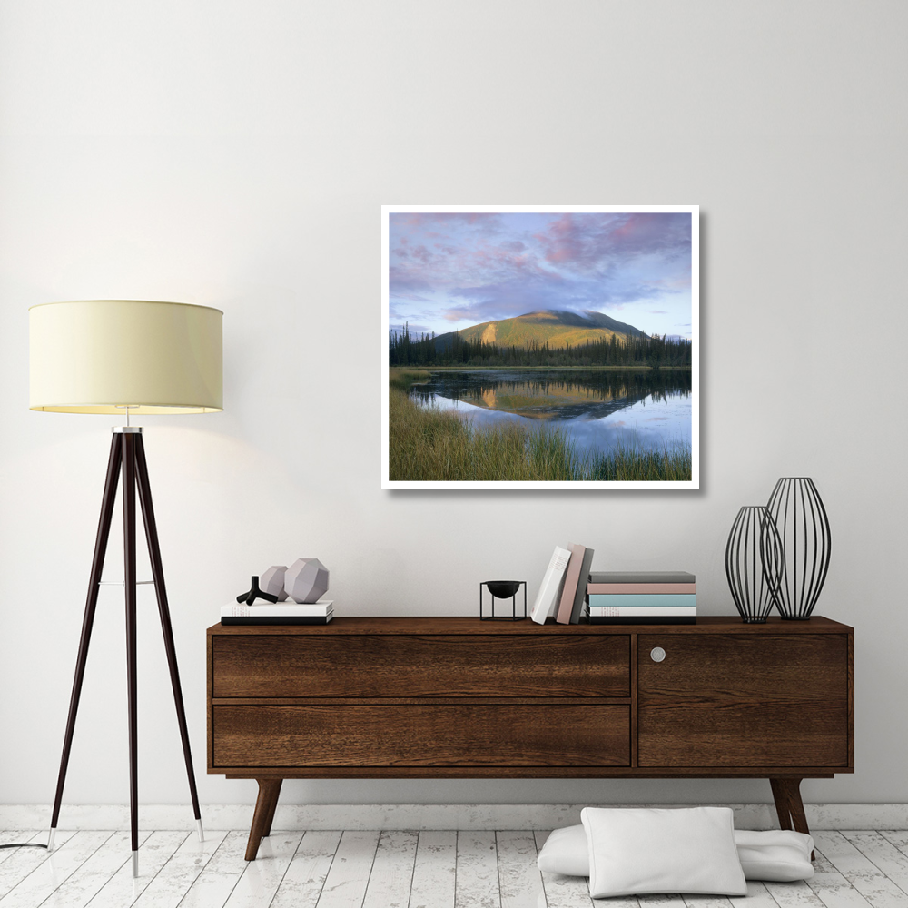 Pond reflecting Nisling Range, Yukon, Canada-Paper Art-42&quotx37.6"