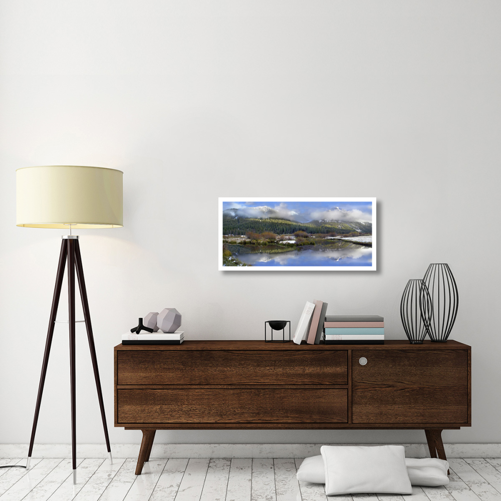 Panoramic view of the Pioneer Mountains, Idaho-Paper Art-38&quotx17.48"
