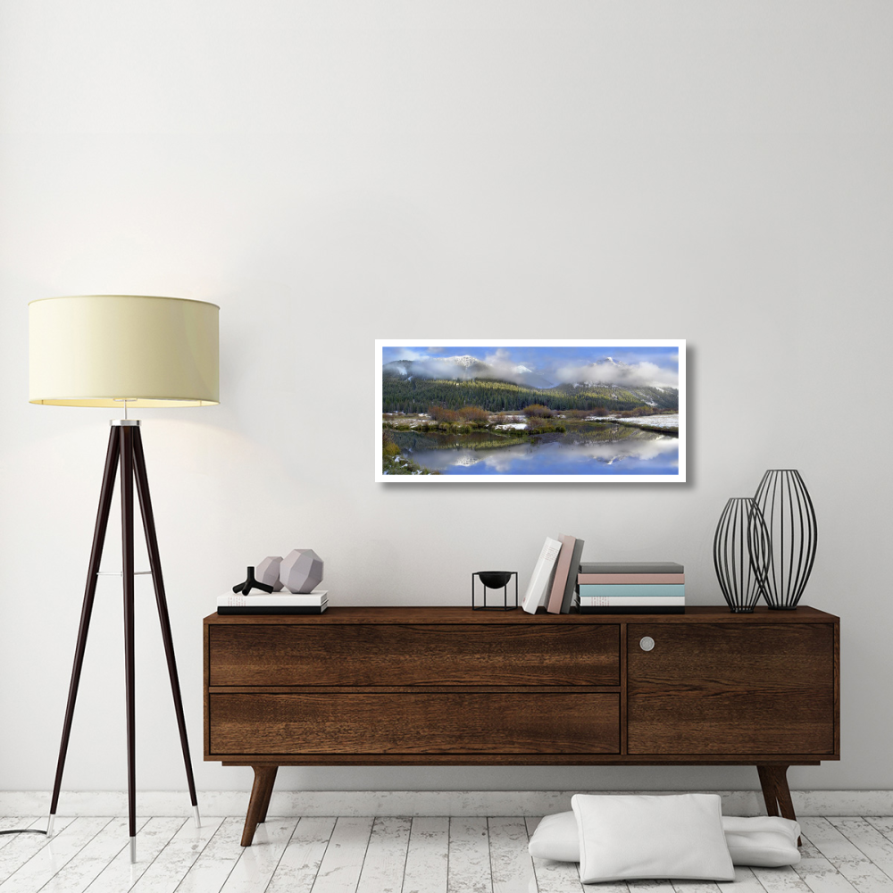 Panoramic view of the Pioneer Mountains, Idaho-Paper Art-42&quotx19.2"