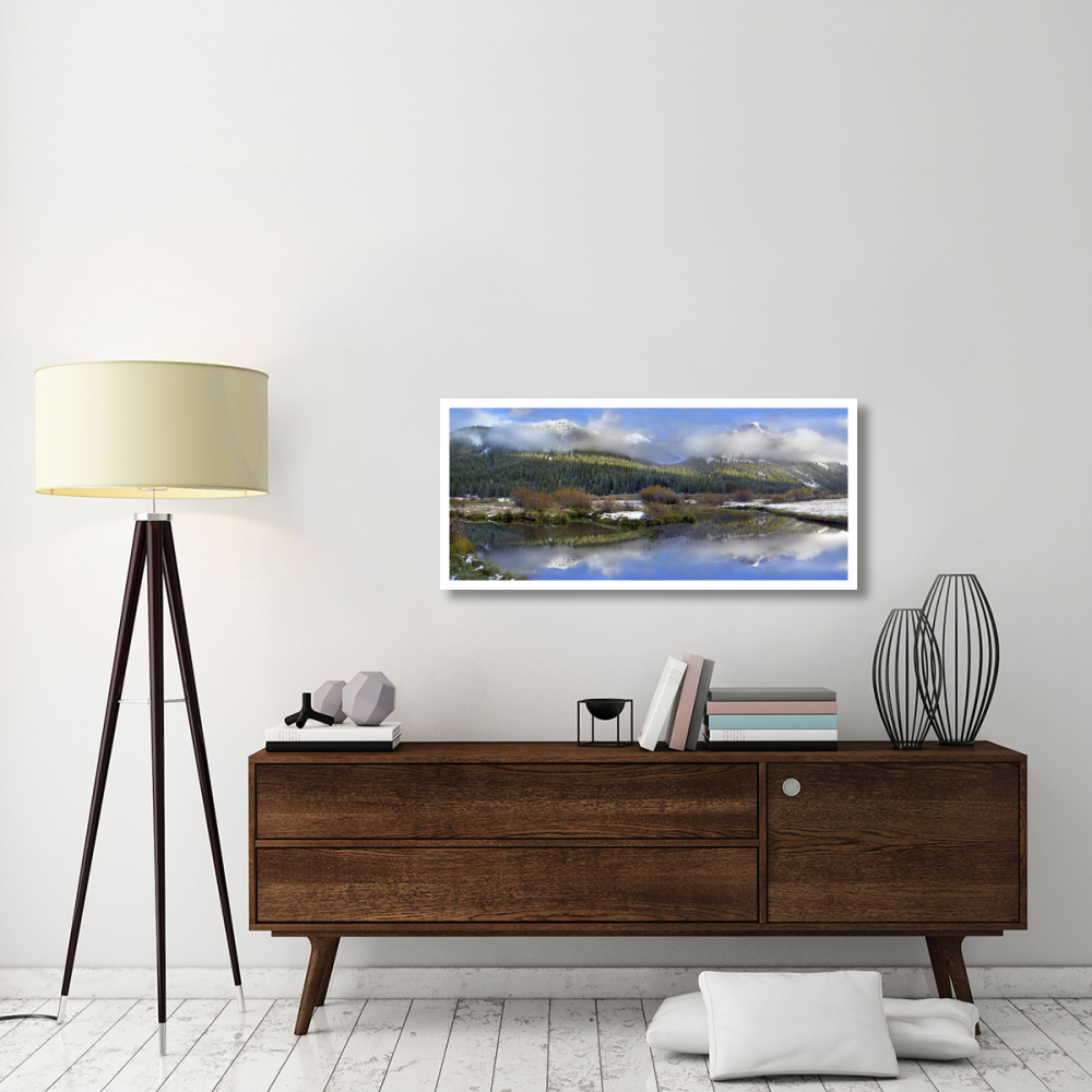 Panoramic view of the Pioneer Mountains, Idaho-Paper Art-46&quotx20.92"