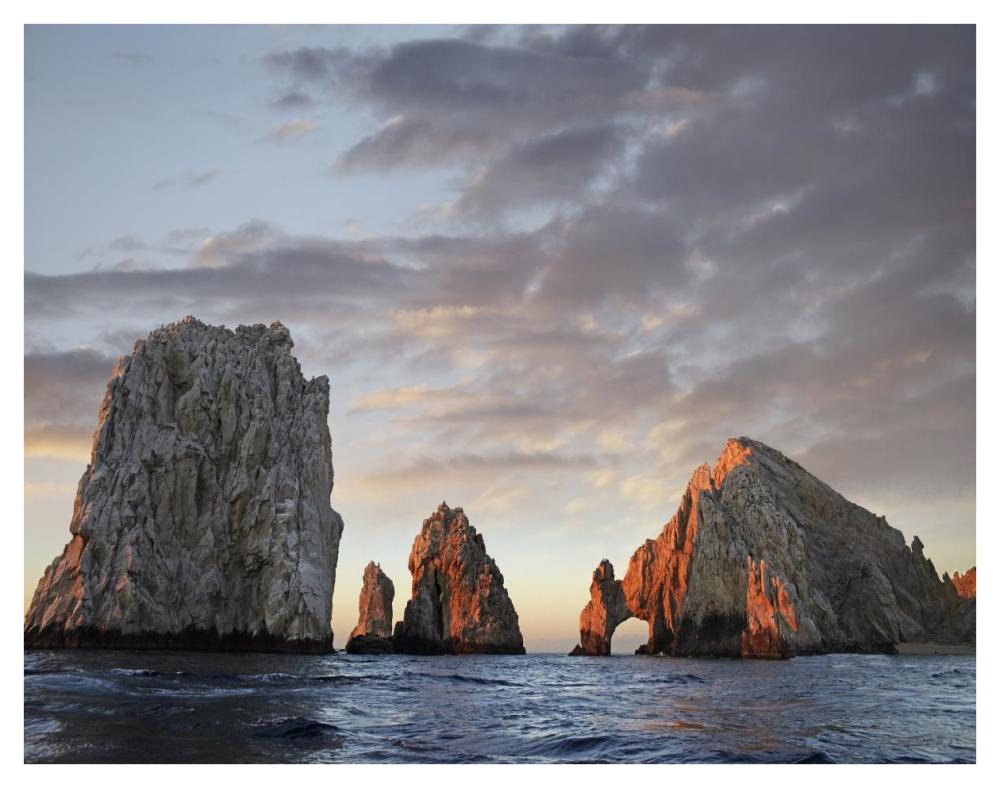El Arco and sea stacks, Cabo San Lucas, Mexico-Paper Art-42"x32"