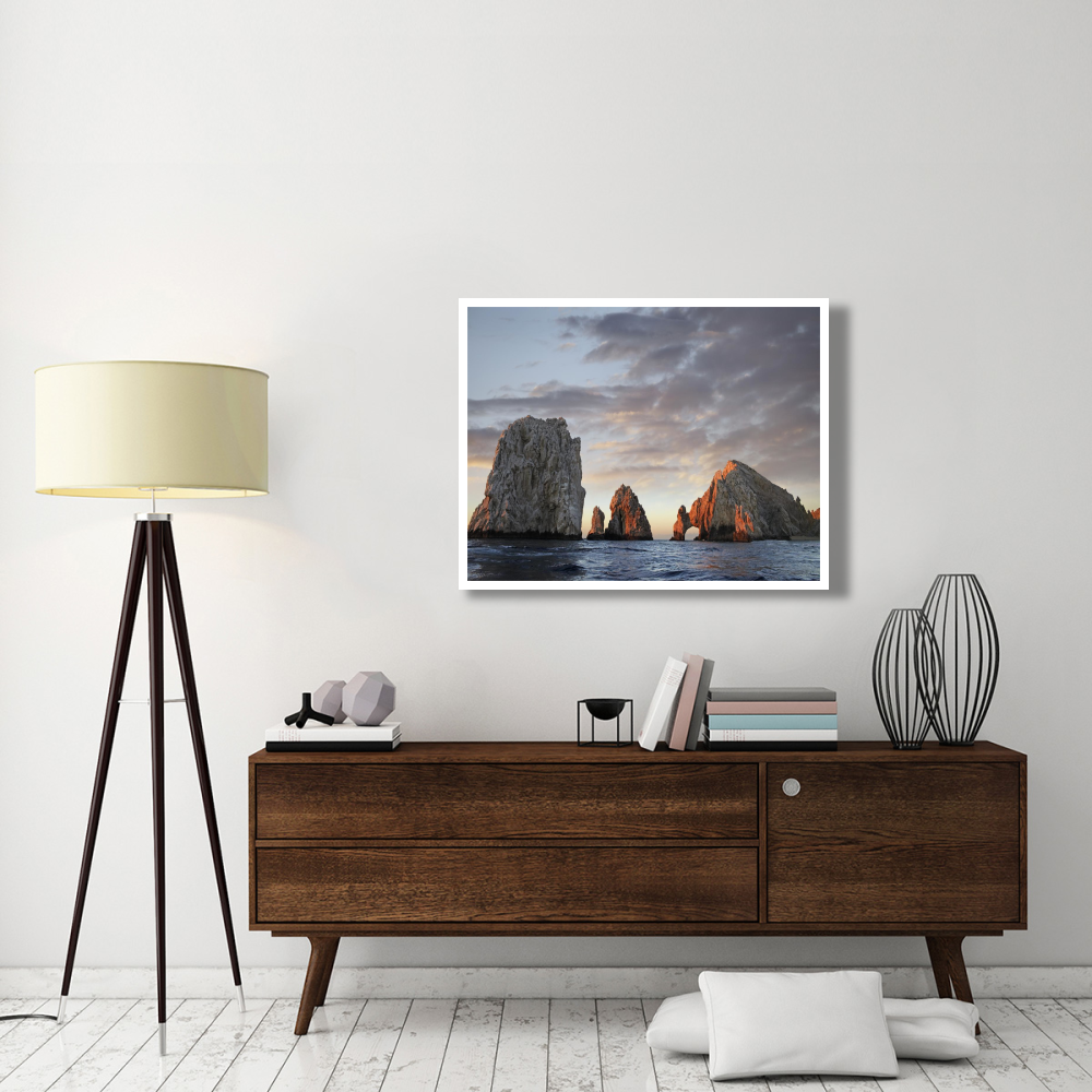 El Arco and sea stacks, Cabo San Lucas, Mexico-Paper Art-42&quotx32"