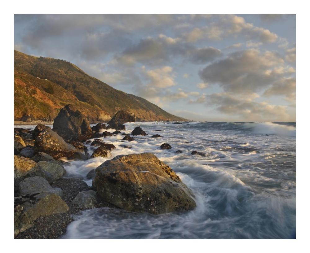Beach at Kirk Creek Beach, Big Sur, California-Paper Art-22"x18"
