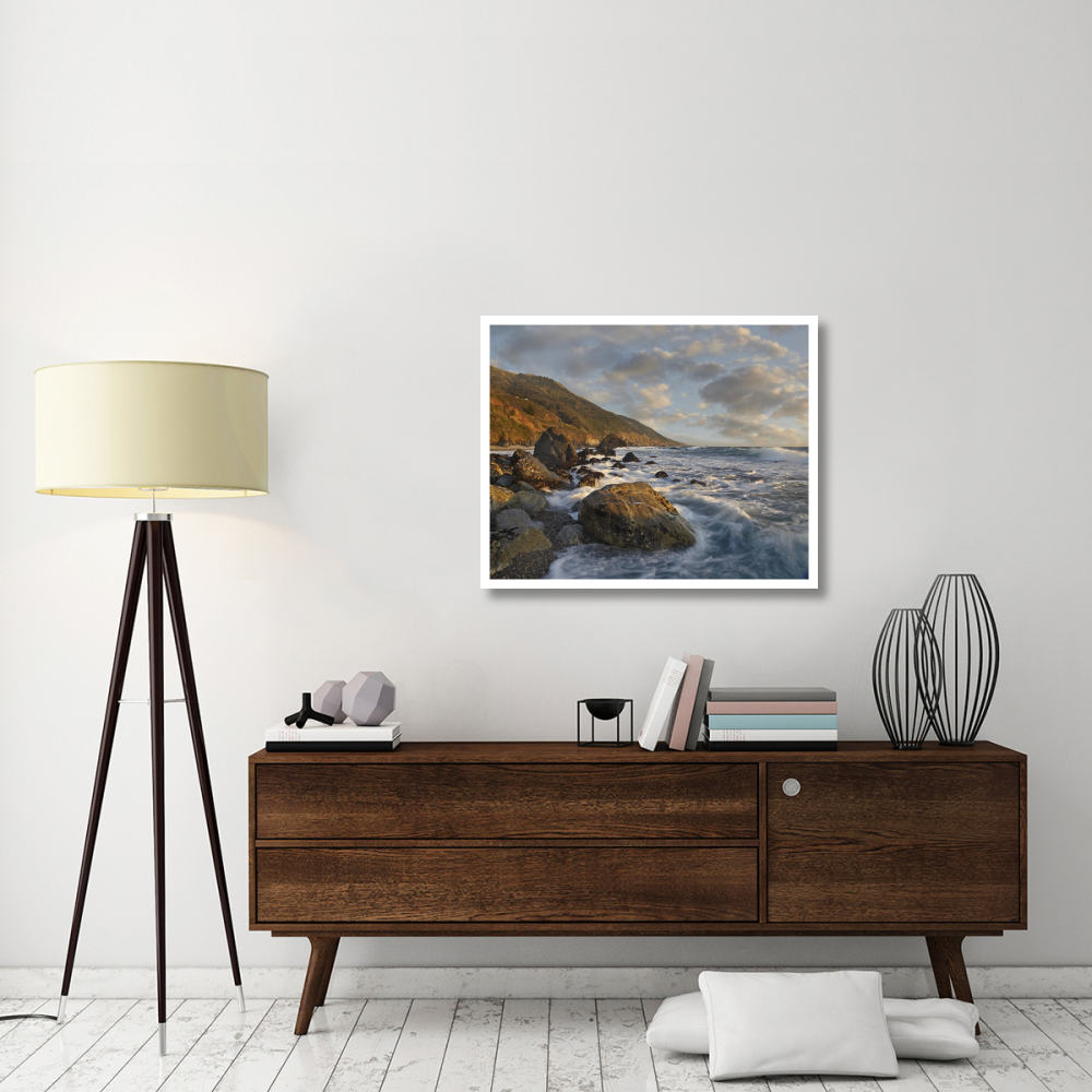 Beach at Kirk Creek Beach, Big Sur, California-Paper Art-37&quotx30"