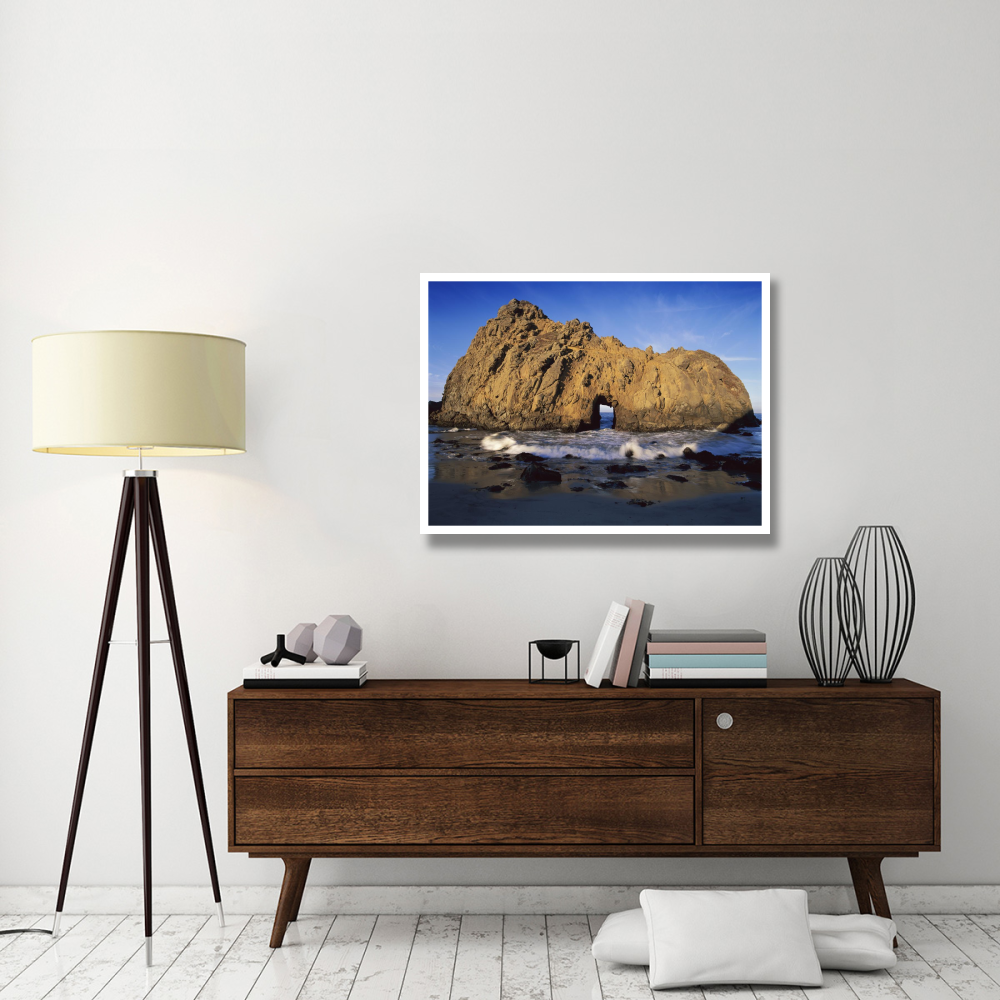 Sea arch at Pfeiffer Beach, Big Sur, California-Paper Art-42&quotx32"