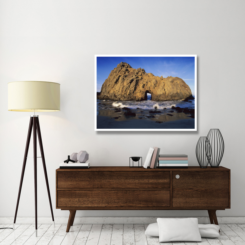 Sea arch at Pfeiffer Beach, Big Sur, California-Paper Art-50&quotx38"
