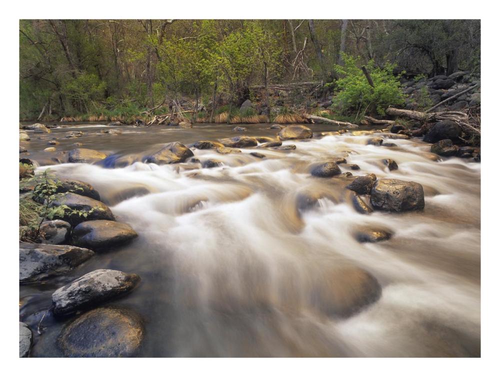 Oak Creek at Grasshopper Point, Sedona, Arizona-Paper Art-26"x20"