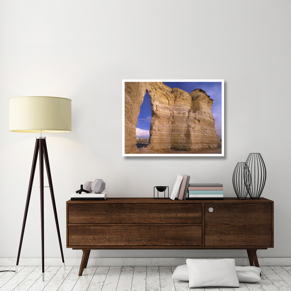 Arch in Monument Rocks National Landmark, Kansas-Paper Art-42&quotx32"