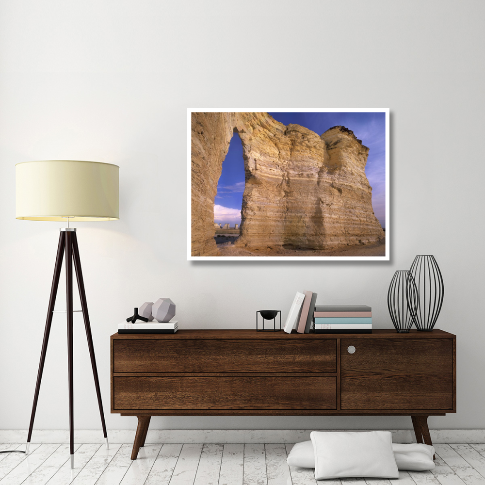Arch in Monument Rocks National Landmark, Kansas-Paper Art-50&quotx38"