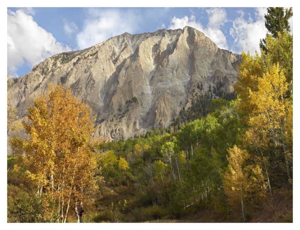 Marcellina Mountain near Crested Butte, Colorado-Paper Art-42"x32"