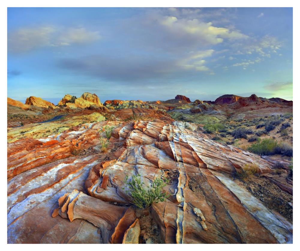 Rainbow Vista, Valley of Fire State Park, Nevada-Paper Art-42"x35.2"