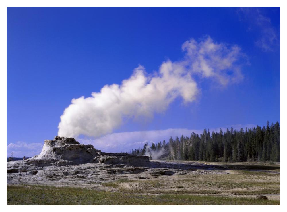 Castle Geyser, Yellowstone National Park, Wyoming-Paper Art-42"x32"