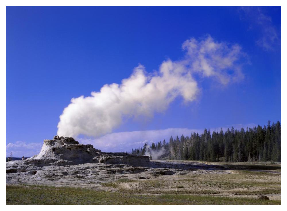 Castle Geyser, Yellowstone National Park, Wyoming-Paper Art-50"x38"
