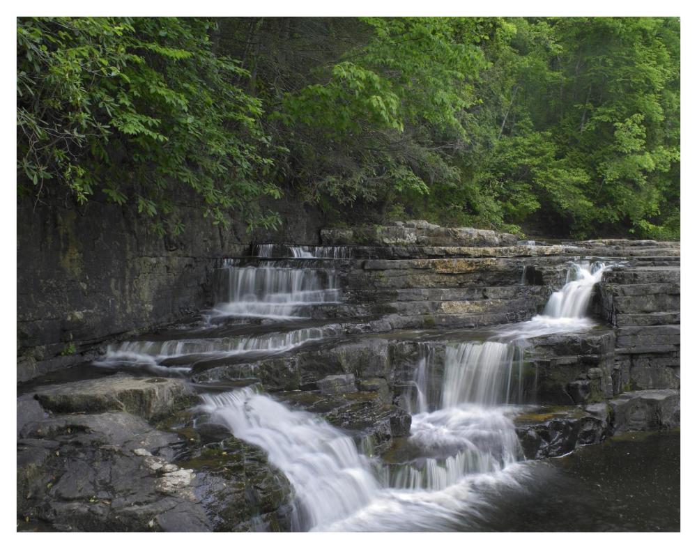 Dismal Falls, Jefferson National Forest, Virginia-Paper Art-42"x32"