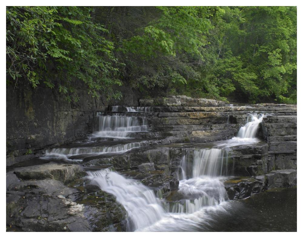 Dismal Falls, Jefferson National Forest, Virginia-Paper Art-50"x38"