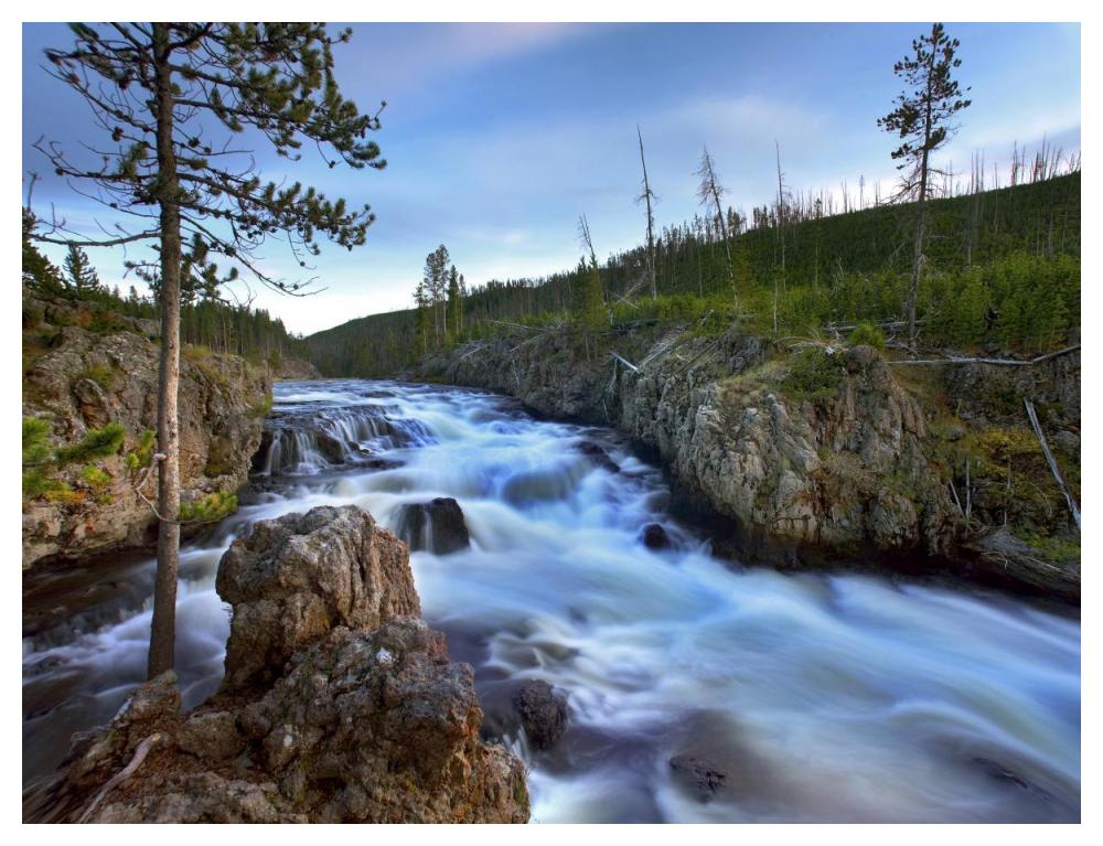 Firehole river, Yellowstone National Park, Wyoming-Paper Art-50"x38"