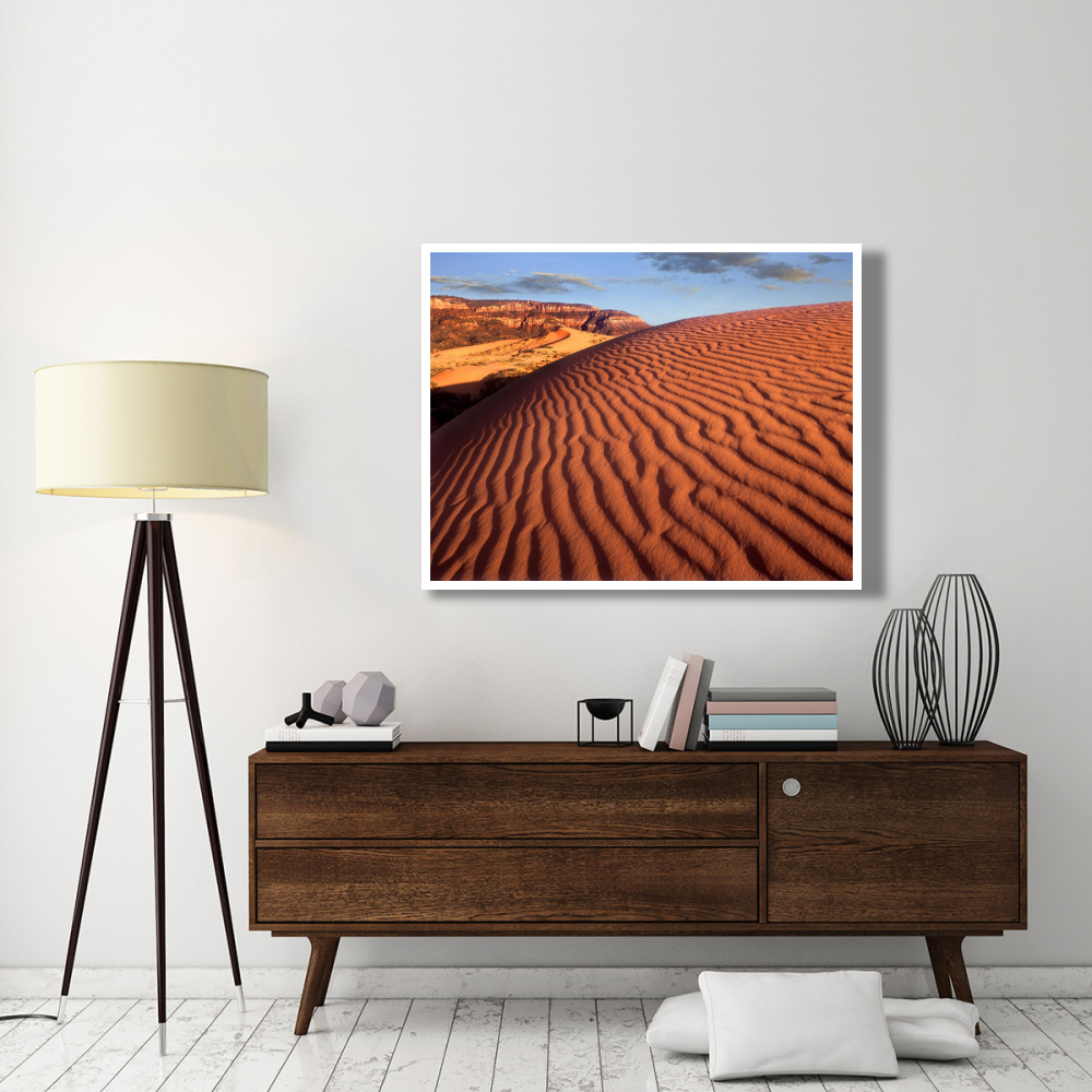 Sand dunes, Coral Pink Sand Dunes State Park, Utah-Paper Art-50&quotx38"