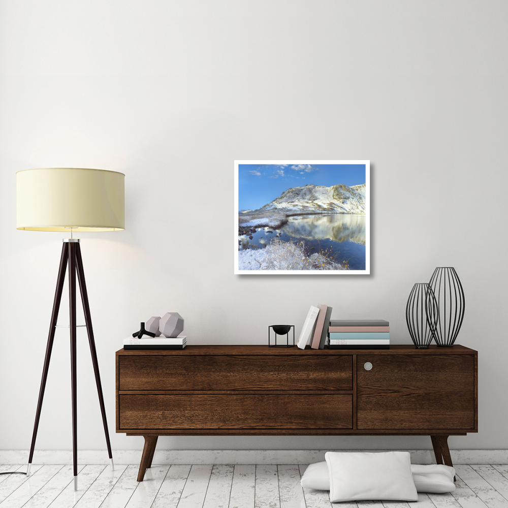 Pond and Geissler Mountain, Linkins Lake, Colorado-Paper Art-32&quotx26.9"