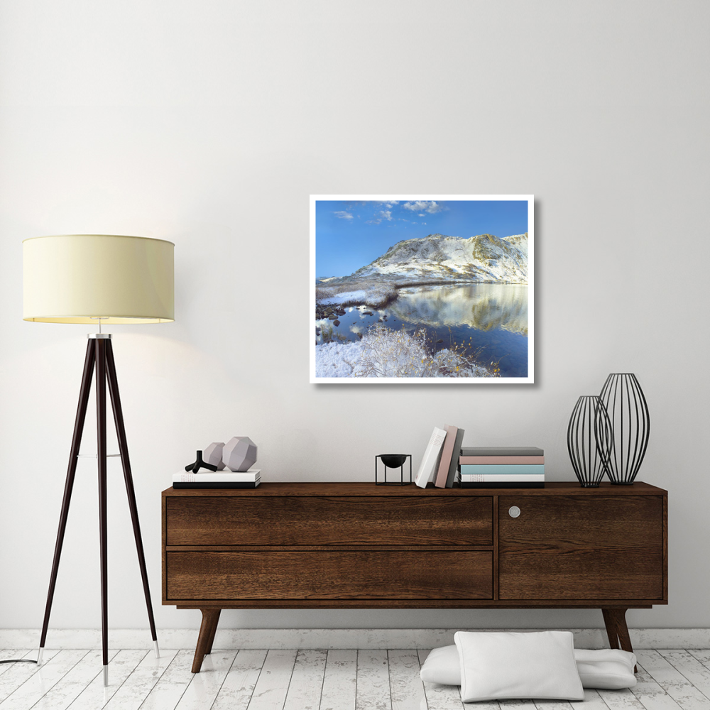 Pond and Geissler Mountain, Linkins Lake, Colorado-Paper Art-38&quotx31.88"