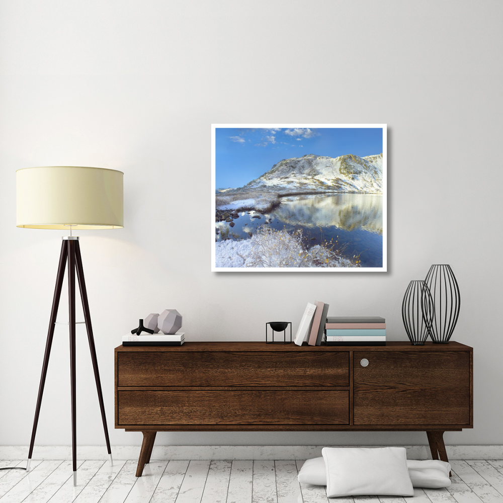Pond and Geissler Mountain, Linkins Lake, Colorado-Paper Art-42&quotx35.2"