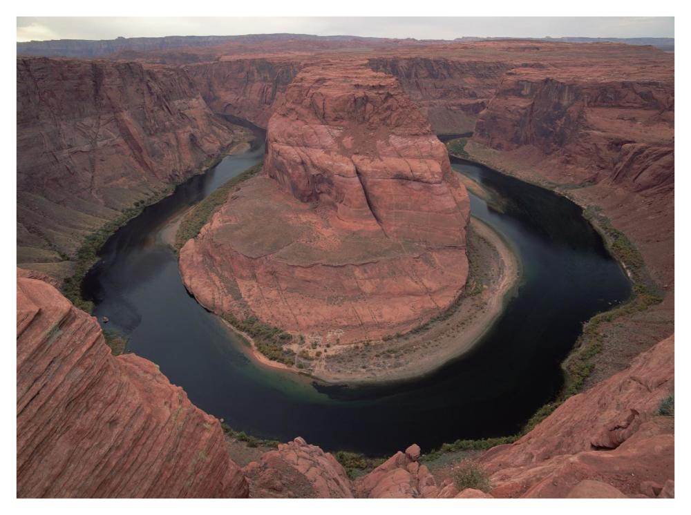 Colorado River at Horseshoe bend near Page, Arizona-Paper Art-42"x32"