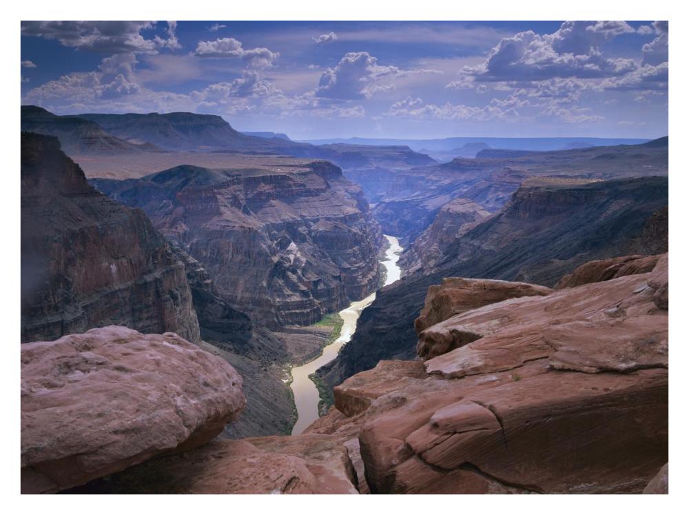 Colorado River, Grand Canyon National Park, Arizona-Paper Art-34"x26"