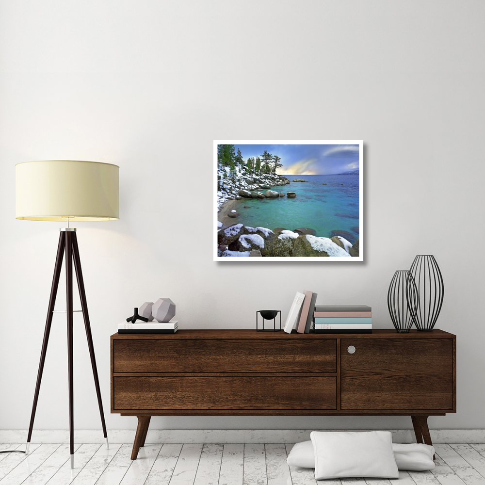 Hidden Beach and Memorial Point, Lake Tahoe, Nevada-Paper Art-37&quotx30"