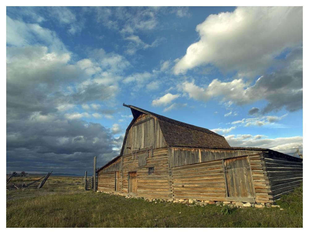 Mormon Row Barn, Grand Teton National Park, Wyoming-Paper Art-50"x38"