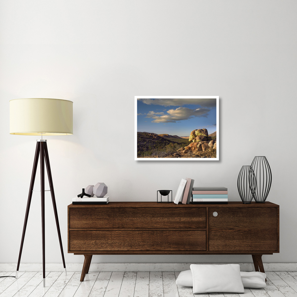 Rockpile, Davis Mountains, Chihuahuan Desert, Texas-Paper Art-34&quotx26"