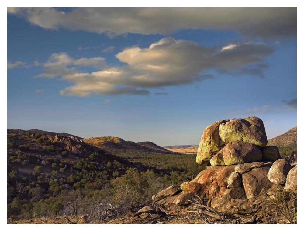 Rockpile, Davis Mountains, Chihuahuan Desert, Texas-Paper Art-42"x32"
