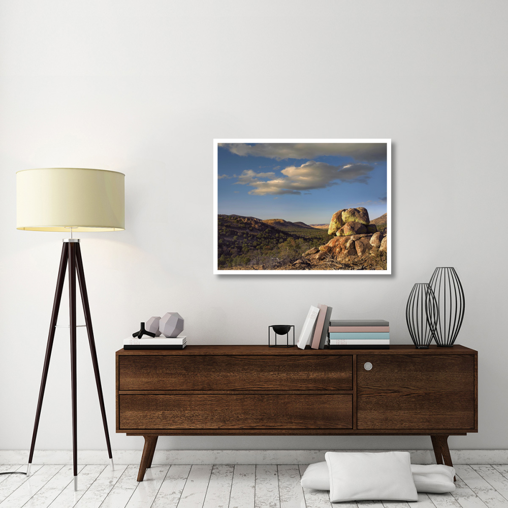 Rockpile, Davis Mountains, Chihuahuan Desert, Texas-Paper Art-42&quotx32"