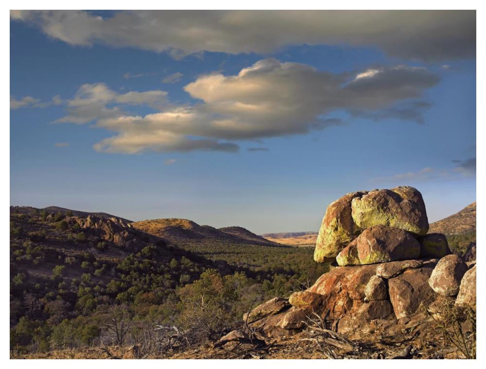 Rockpile, Davis Mountains, Chihuahuan Desert, Texas-Paper Art-50"x38"