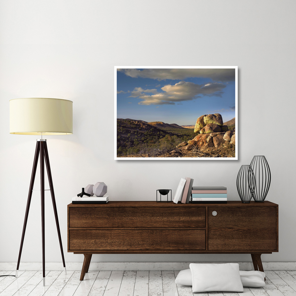 Rockpile, Davis Mountains, Chihuahuan Desert, Texas-Paper Art-50&quotx38"