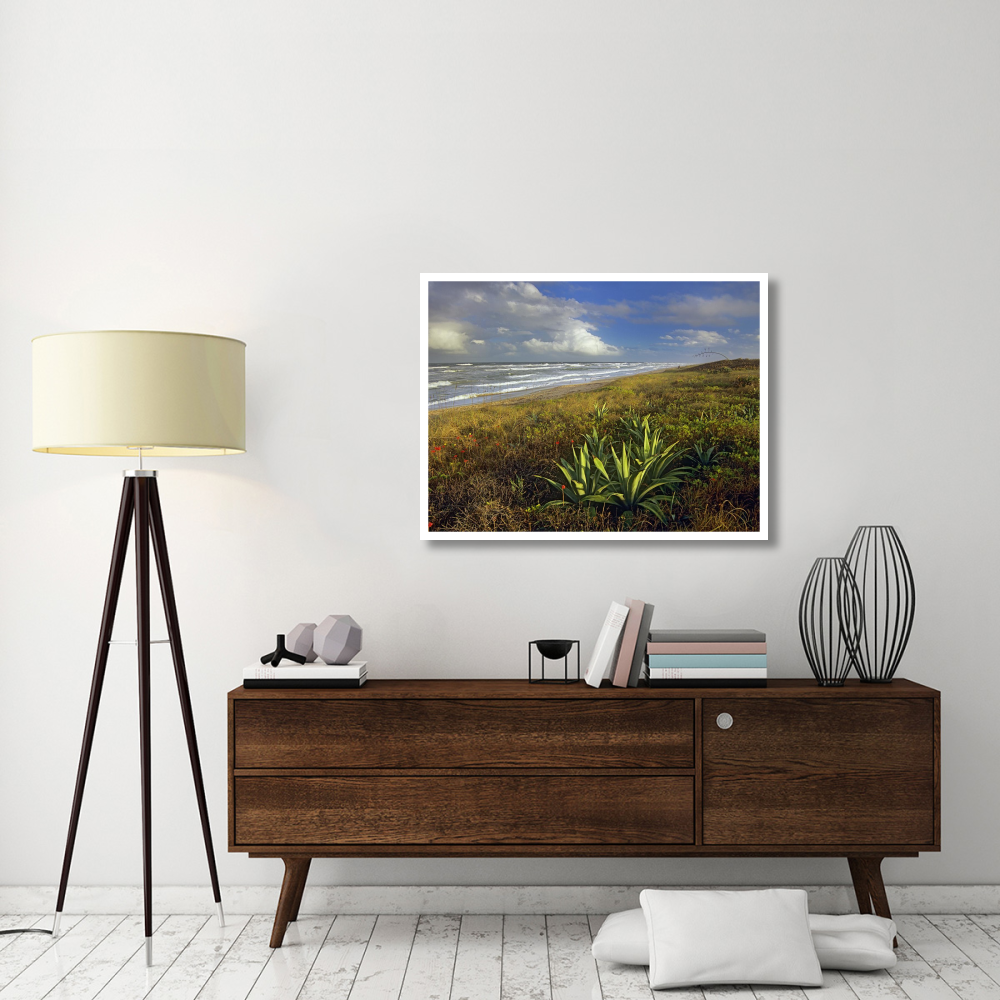 Apollo Beach at Canaveral National Seashore, Florida-Paper Art-42&quotx32"