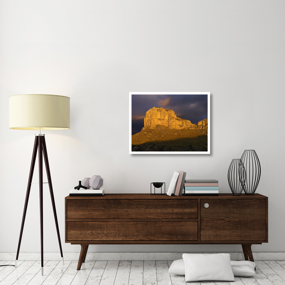El Capitan, Guadalupe Mountains National Park, Texas-Paper Art-34&quotx26"