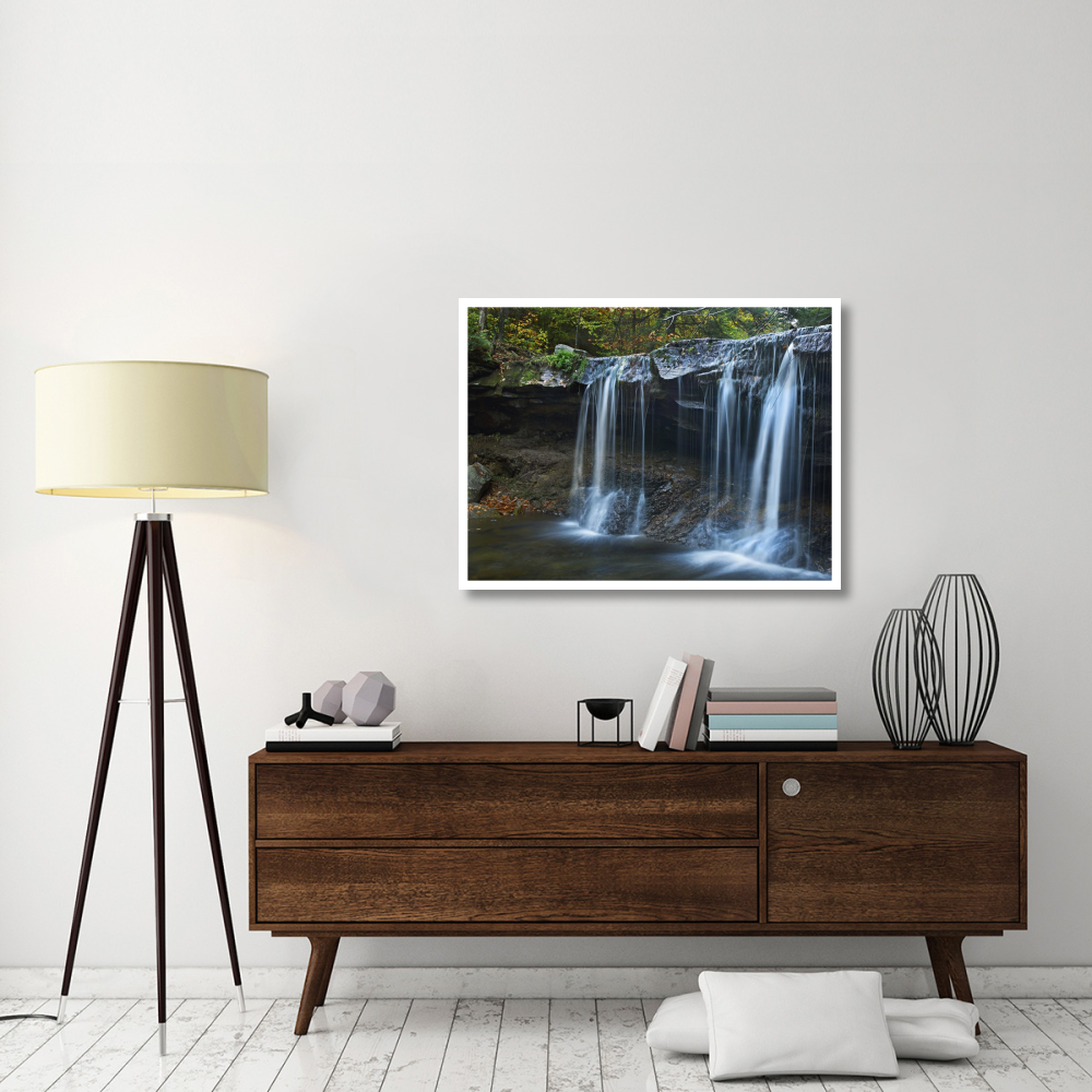 Cayuga Falls, Ricketts Glen State Park, Pennsylvania-Paper Art-42&quotx32"