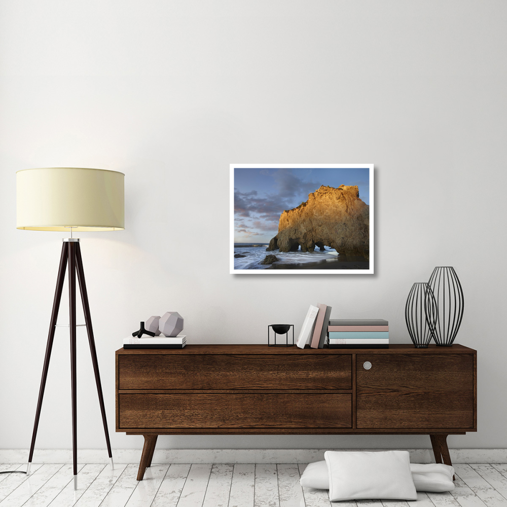 Natural bridge on El Matador State Beach, California-Paper Art-34&quotx26"