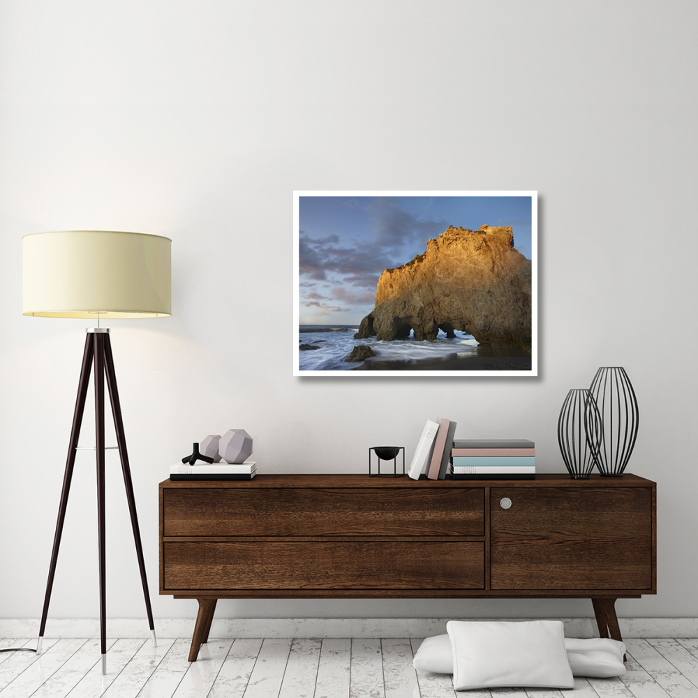 Natural bridge on El Matador State Beach, California-Paper Art-42&quotx32"
