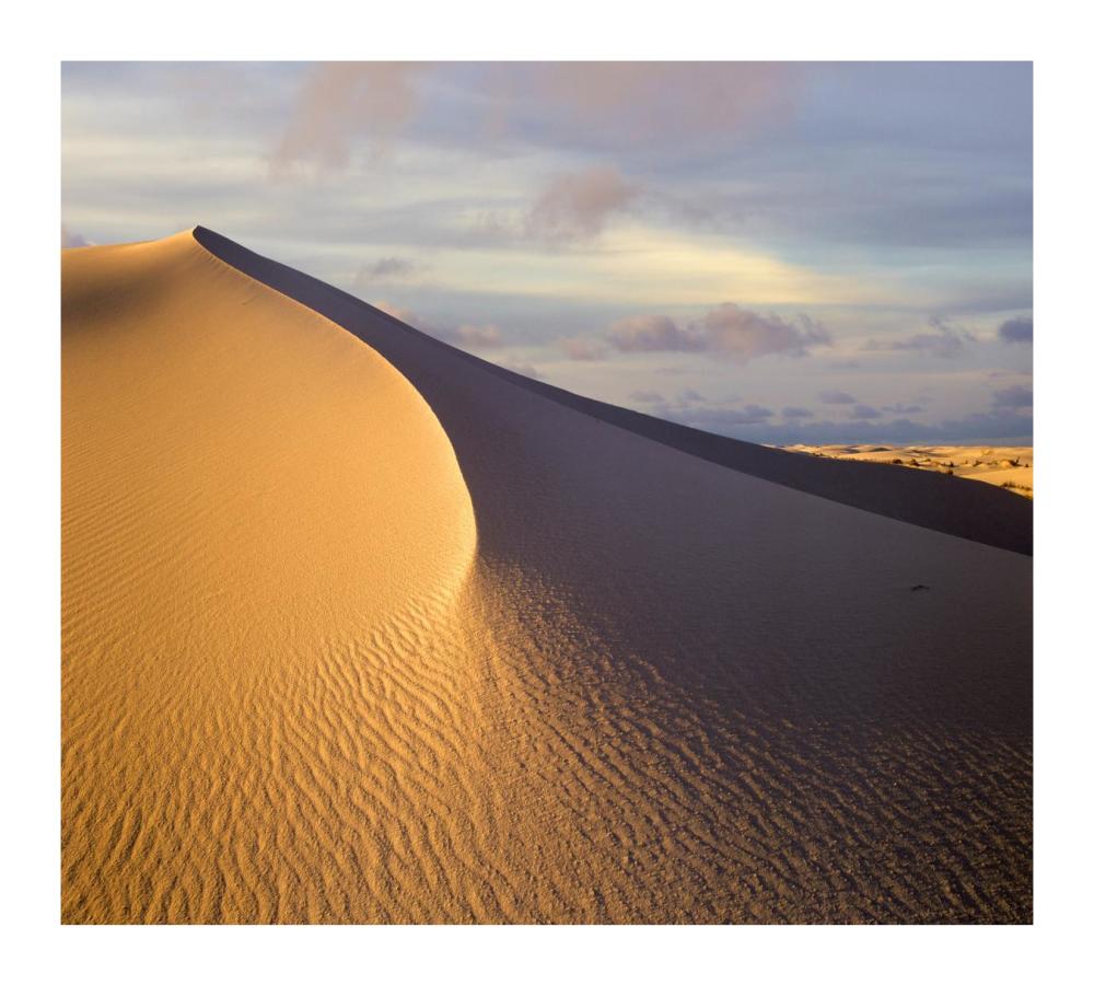 Sand dune, White Sands National Monument, New Mexico-Paper Art-18"x16.24"
