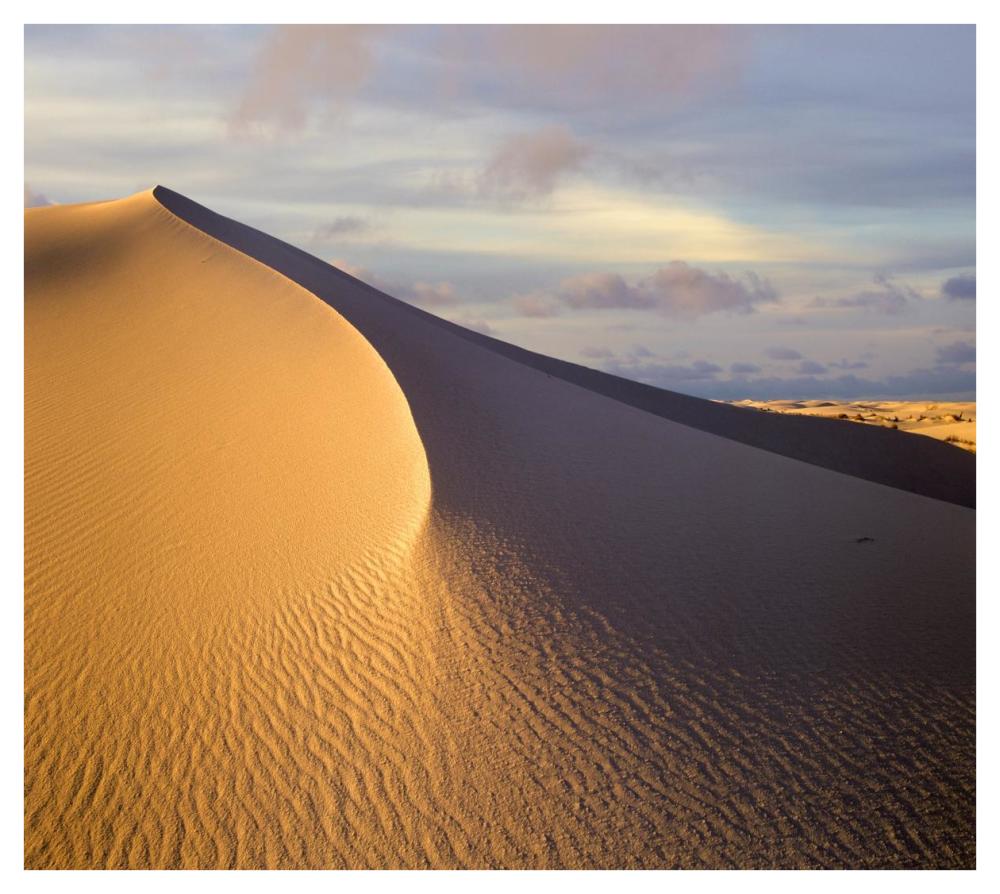 Sand dune, White Sands National Monument, New Mexico-Paper Art-42"x37.6"